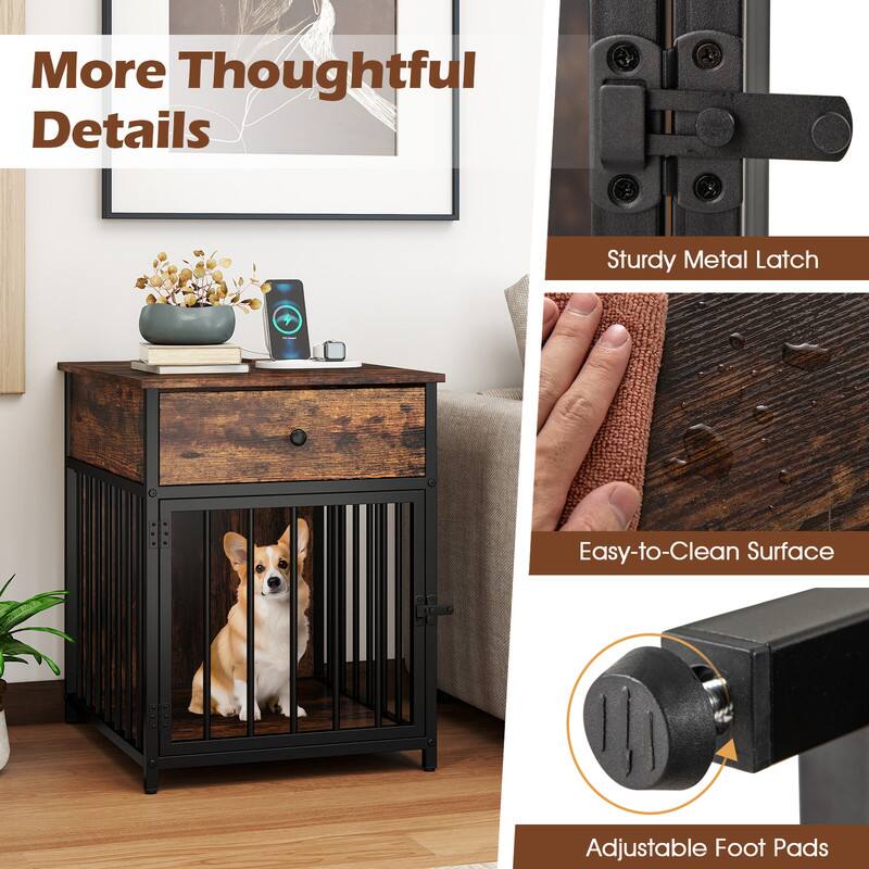 More Thoughtful Details
Sturdy Metal Latch
Easy-to-Clean Surface
Adjustable Foot Pads