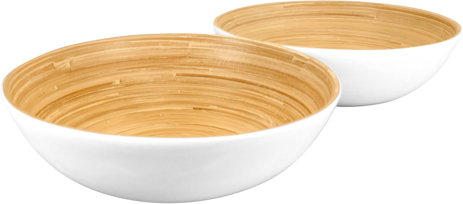 Lexa - Bamboo Salad Bowl Set, 12 Inch x 2 - White price history on PriceWatchPro