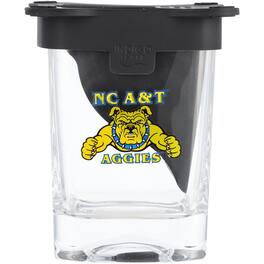 Indigo Falls - North Carolina A&T Aggies 10oz. Ice Wedge Glass - Multicolor