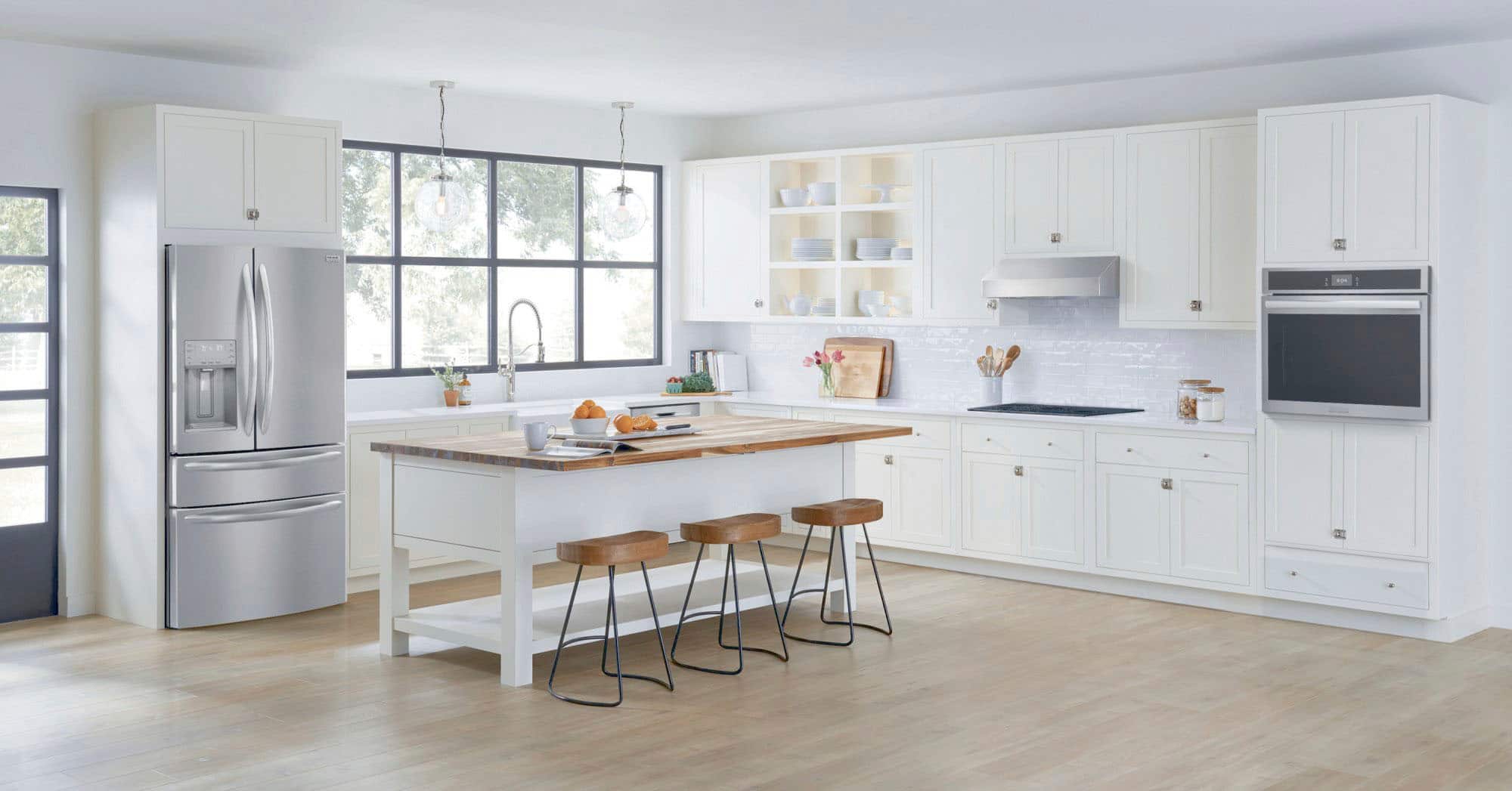 Alt View 4. Frigidaire - Gallery 30" Built-In Single Total Convection Electric Wall Oven with Stone-Baked Pizza - Smudge-Proof Stainless Steel.