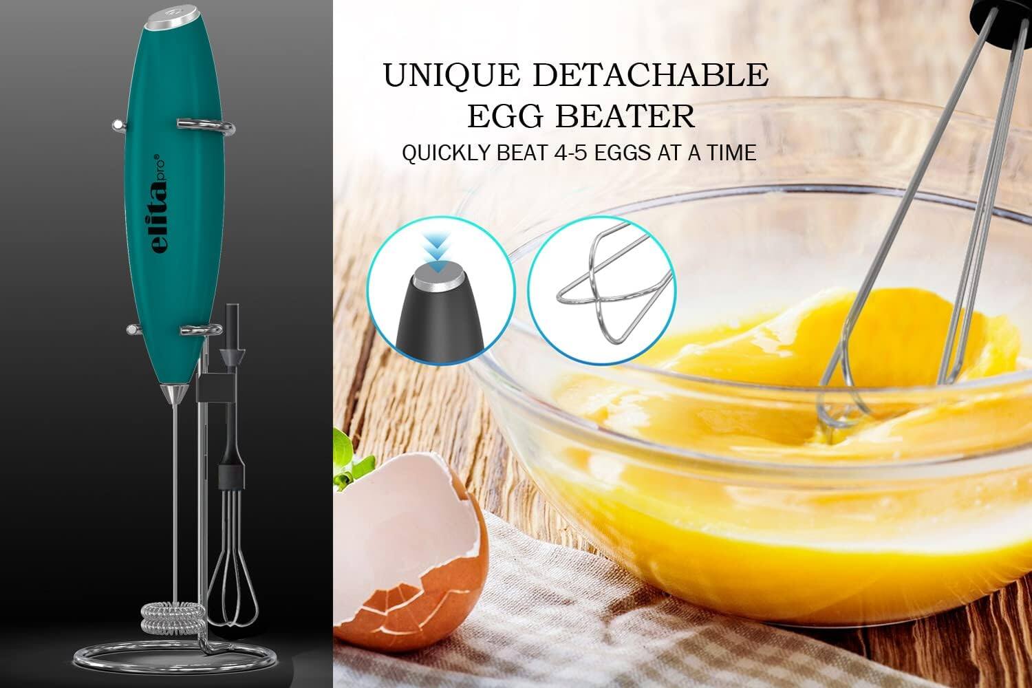 Zulay Kitchen Elitapro Ultra High Speed 2 in 1 Milk Frother Double