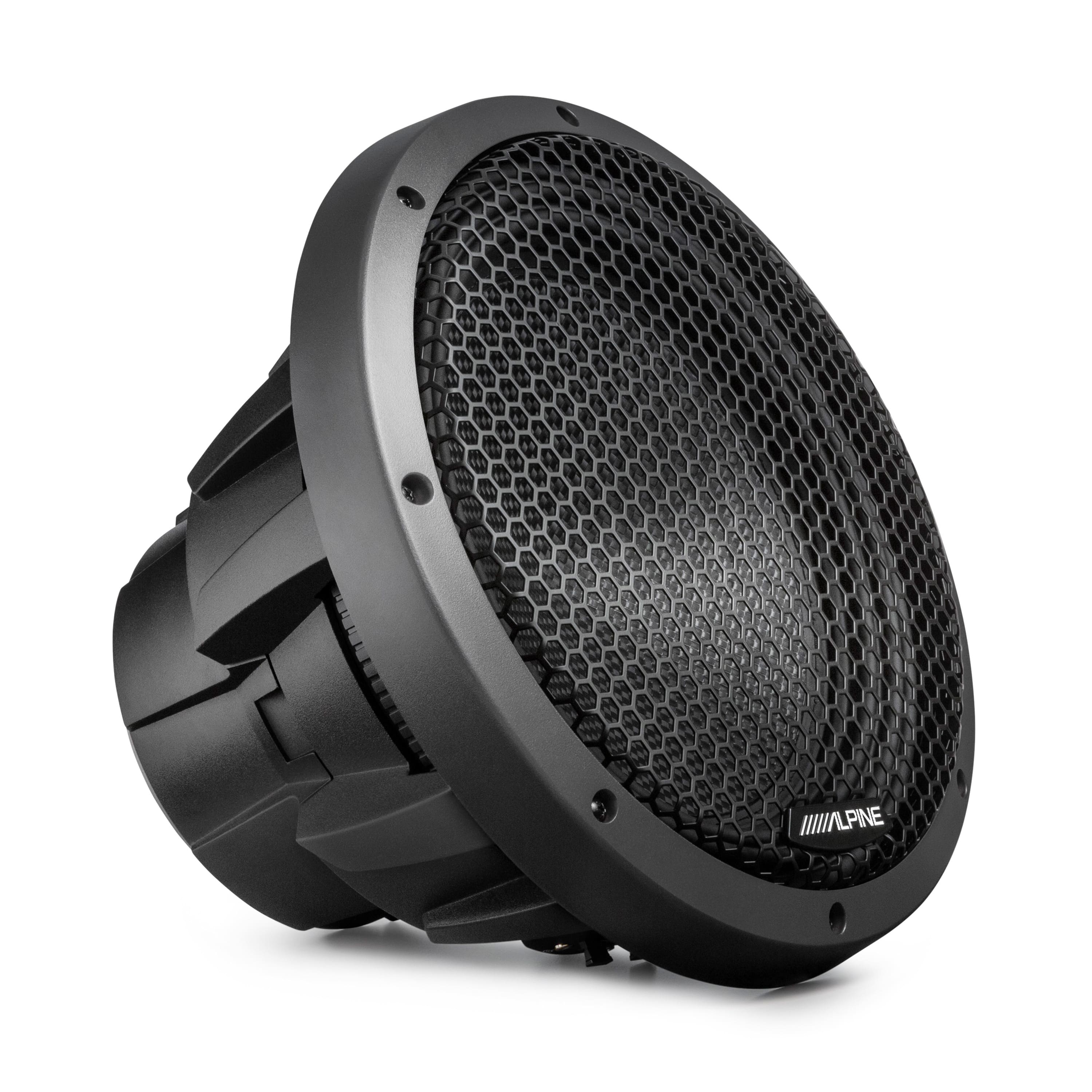 Alpine - HDZ-W12 12" Subwoofer | 800W RMS, Dual 4-Ohm Voice Coils, Grille - Black/Gray