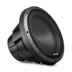 Front. Alpine - Alpine HDZ-W12 12" Subwoofer | 800W RMS, Dual 4-Ohm Voice Coils, Grille - Black/Gray.