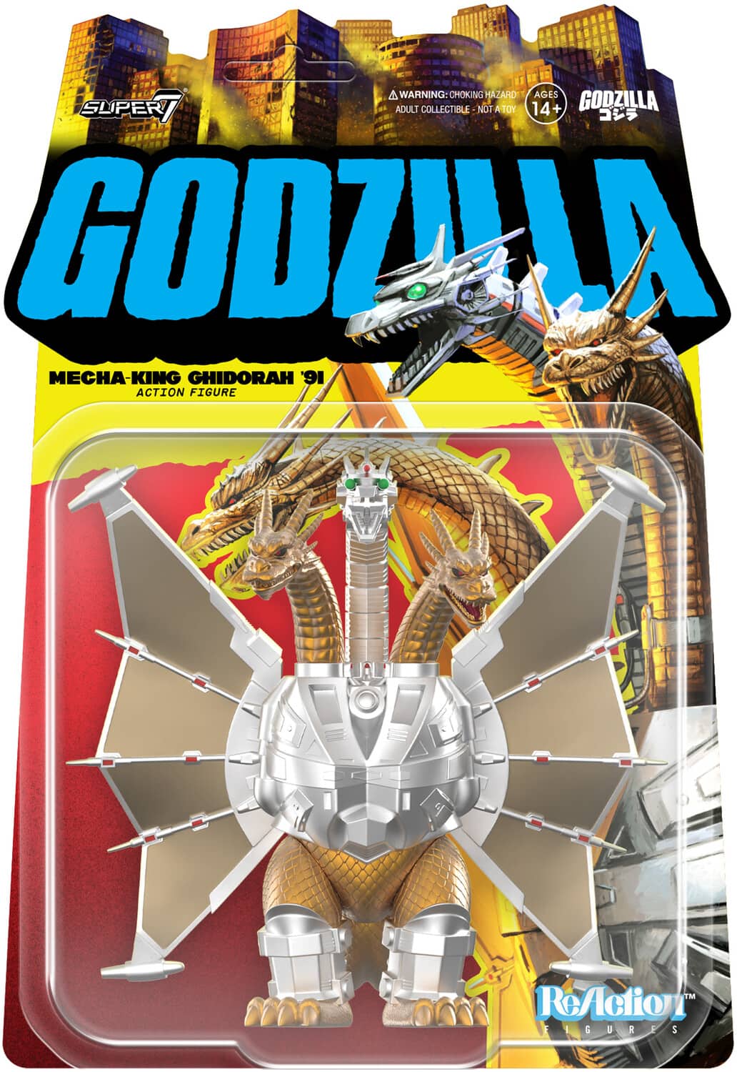Super7 - Toho - ReAction Figures Wv11 - Mecha King Ghidorah - COLLECTIBLES - Multicolor price history on PriceWatchPro