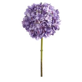 BreeBe - 19" Hydrangea Artificial Flower (Set of 3) - Purple Lavender