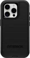 OtterBox - Defender Series Pro Hard Shell for Apple iPhone 15 Pro - Black - Front_Zoom