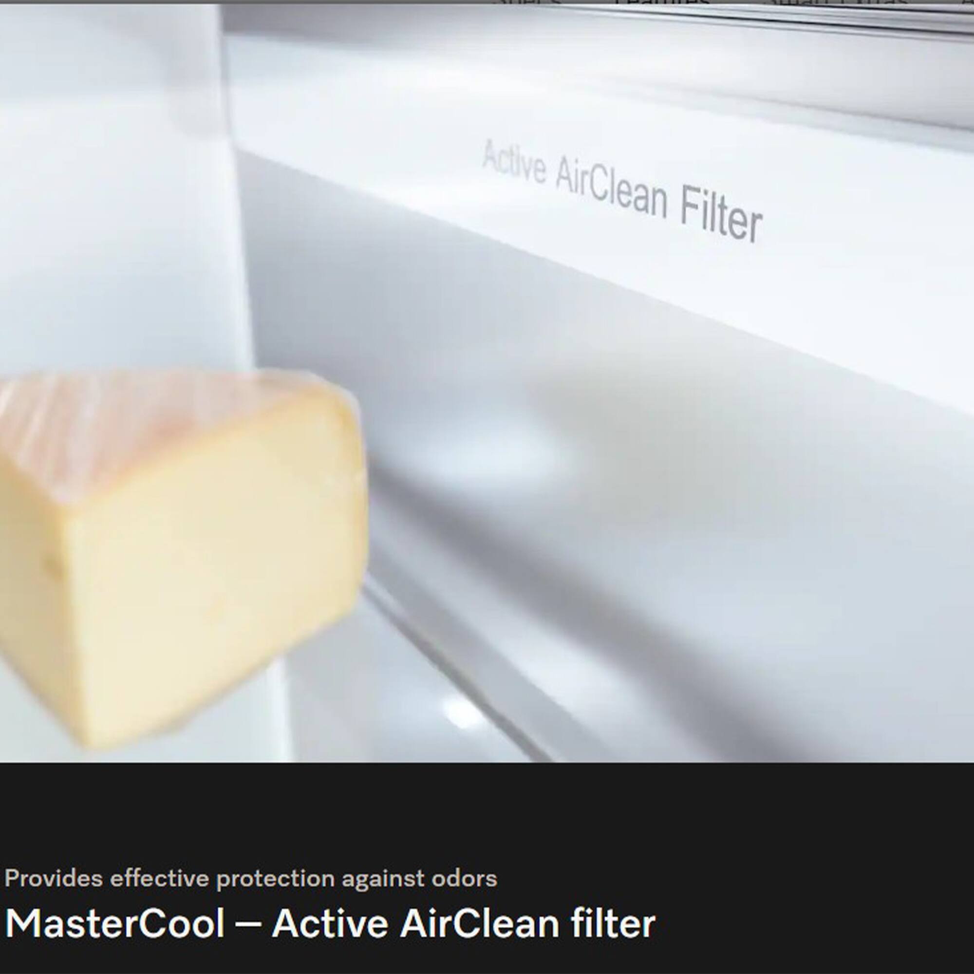 pm  
Active AirClean Filter  
Provides effective protection against odors  
MasterCool – Active AirClean filter