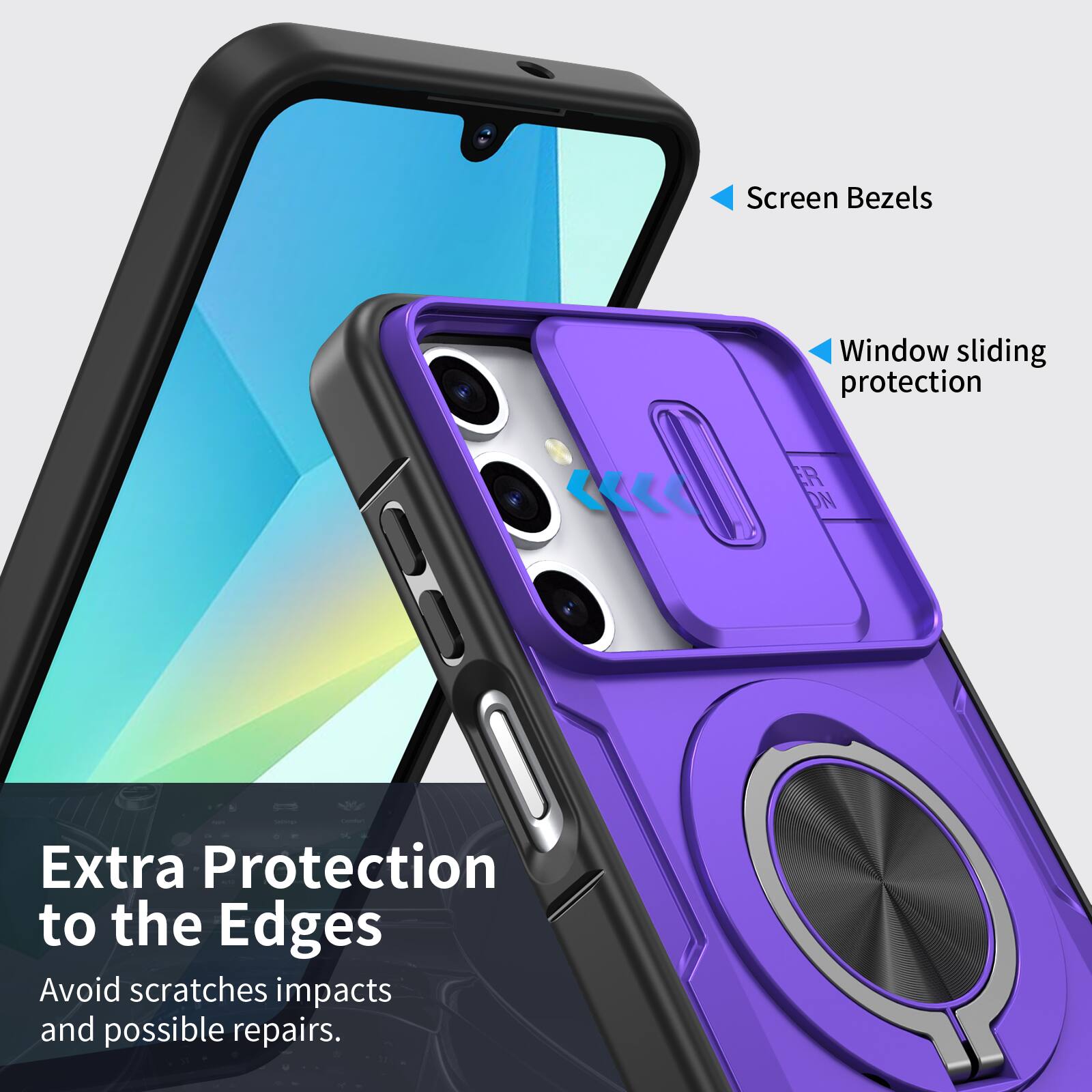 Screen Bezels  
Window sliding protection  
Extra Protection to the Edges  
Avoid scratches impacts and possible repairs.