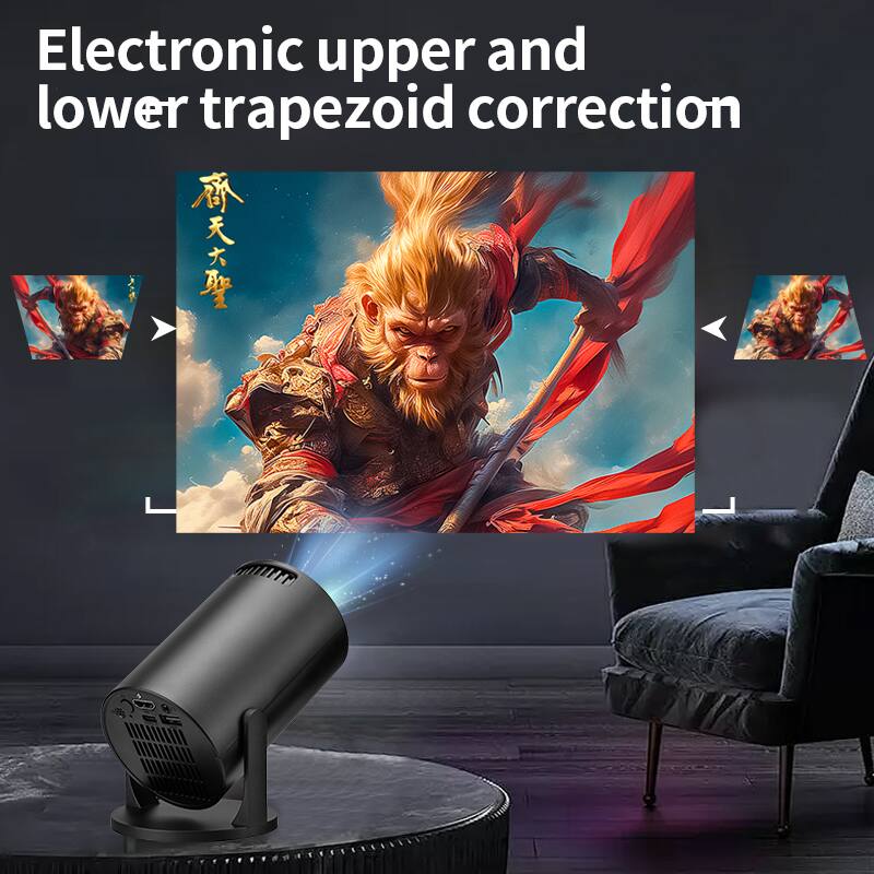 Electronic upper and lower trapezoid correction