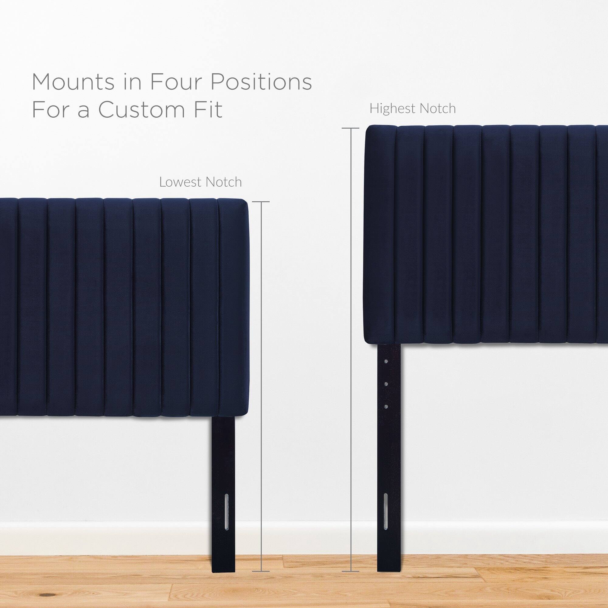 Mounts in Four Positions  
For a Custom Fit  

Lowest Notch  
Highest Notch