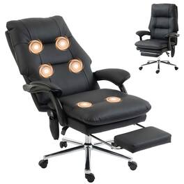 Homcom - Office Chair with 6-Point Vibration - Black