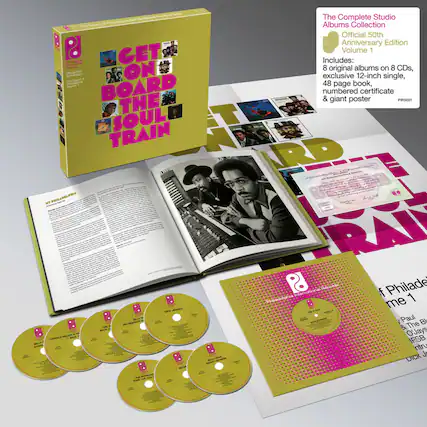 The Complete Studio Albums Collection
Official 50th Anniversary Edition
Volume 1
Includes:
8 original albums on 8 CDs,
exclusive 12-inch single,
48 page book,
numbered certificate
& giant poster
PIR5001
GET ON BOARD THE SOUL TRAIN
The Complete Studio Albums Collection
Official 50th Anniversary Edition
Volume 1
Includes:
8 original albums on 8 CDs,
exclusive 12-inch single,
48 page book,
numbered certificate
& giant poster
PIR5001
The Philadelphia International Records
50th Anniversary of The Soul Train
Studio Albums Collection
GET ON BOARD THE SOUL TRAIN
The Philadelphia International Records
50th Anniversary of The Soul Train
Studio Albums Collection
The Philadelphia International Records
50th Anniversary of The Soul Train
Studio Albums Collection
The Philadelphia International Records
50th Anniversary of The Soul Train
Studio Albums Collection
The Philadelphia International Records
50th Anniversary of The Soul Train
Studio Albums Collection
The Philadelphia International Records
50th Anniversary of The Soul Train
Studio Albums Collection
The Philadelphia International Records
50th Anniversary of The Soul Train
Studio Albums Collection
The Philadelphia International Records
50th Anniversary of The Soul Train
Studio Albums Collection
The Philadelphia International Records
50th Anniversary of The Soul Train
Studio Albums Collection
The Philadelphia International Records
50th Anniversary of The Soul Train
Studio Albums Collection
The Philadelphia International Records
50th Anniversary of The Soul Train
Studio Albums Collection
The Philadelphia International Records
50th Anniversary of The Soul Train
Studio Albums Collection
The Philadelphia International Records
50th Anniversary of The Soul Train
Studio Albums Collection
The Philadelphia International Records
50th Anniversary of The Soul Train
Studio Albums Collection
The Philadelphia International Records
50th Anniversary of The Soul Train
Studio Albums Collection
The Philadelphia International Records
50th Anniversary of The Soul Train
Studio Albums Collection
The Philadelphia International Records
50th Anniversary of The Soul Train
Studio Albums Collection
The Philadelphia International Records
50th Anniversary of The Soul Train
Studio Albums Collection
The Philadelphia International Records
50th Anniversary of The Soul Train
Studio Albums Collection
The Philadelphia International Records
50th Anniversary of The Soul Train
Studio Albums Collection
The Philadelphia International Records
50th Anniversary of The Soul Train
Studio Albums Collection