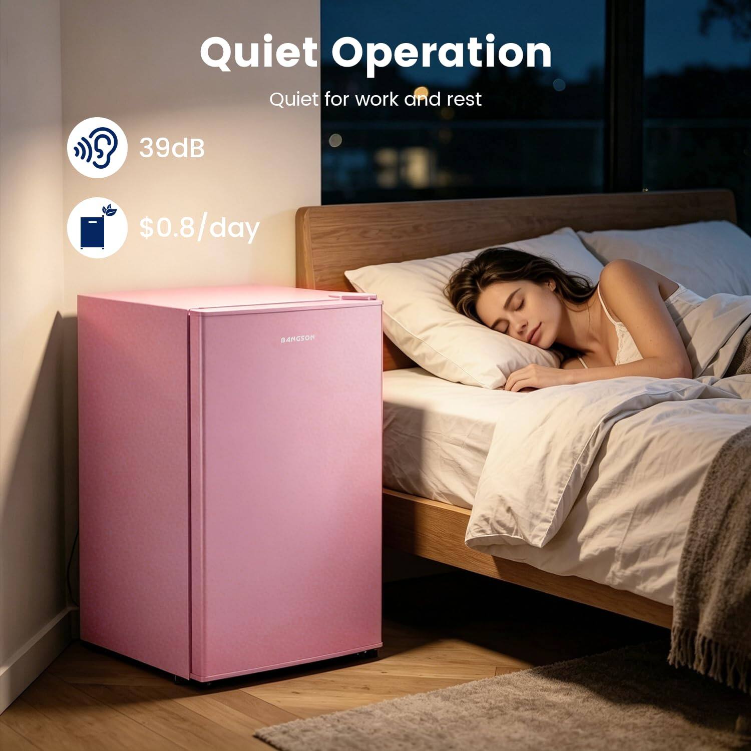 Quiet Operation  
Quiet for work and rest  
39dB  
$0.8/day  
BANGSON