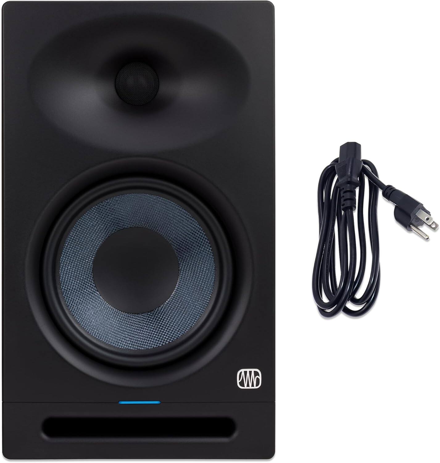 Back. PreSonus - Eris Studio 8 8" Powered Studio Monitor with Woven Composite LF Driver - Black.