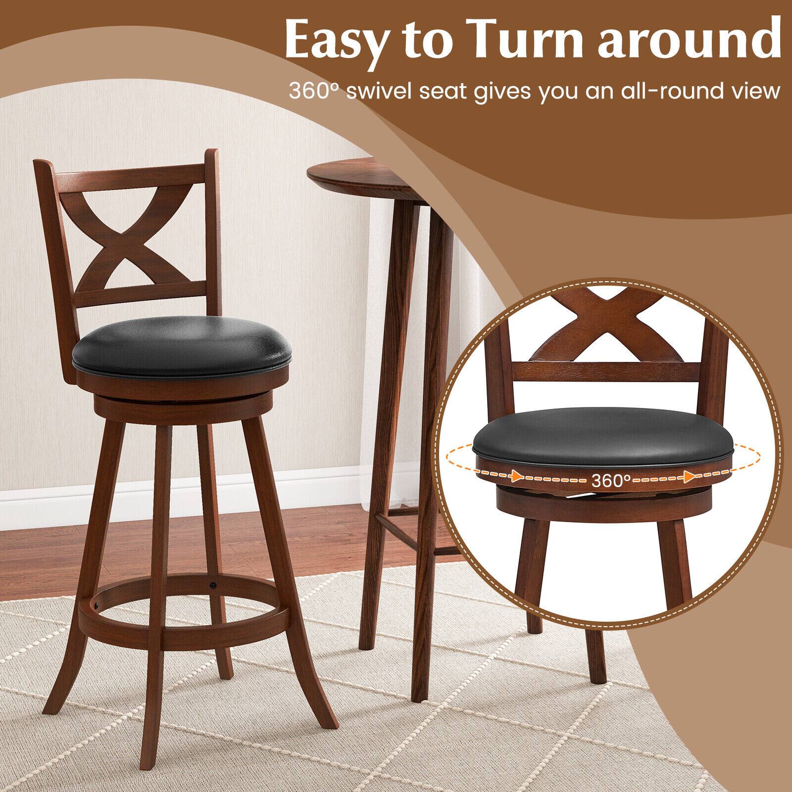Easy to Turn around, 360° swivel seat gives you an all-round view. 360°
