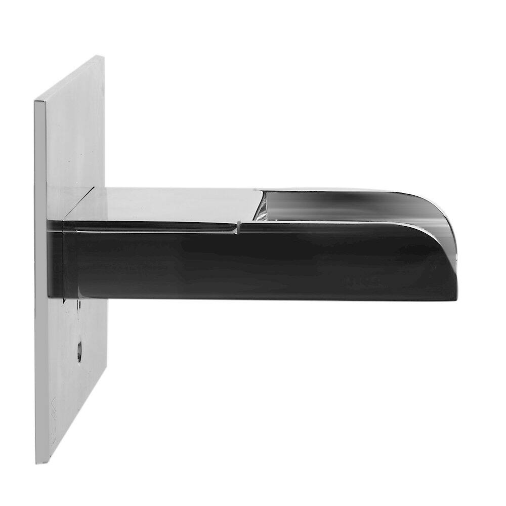 Back. Alfi - Polished Chrome Waterfall Tub Filler - Silver.