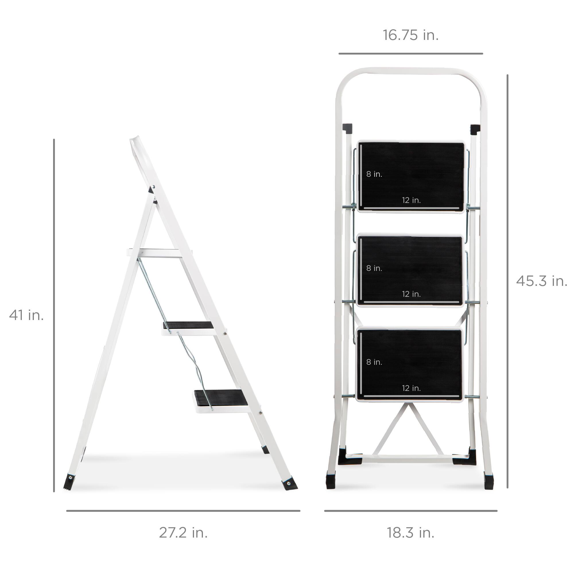 Best Choice Products 3 Step Ladder Folding Lightweight Step Stool