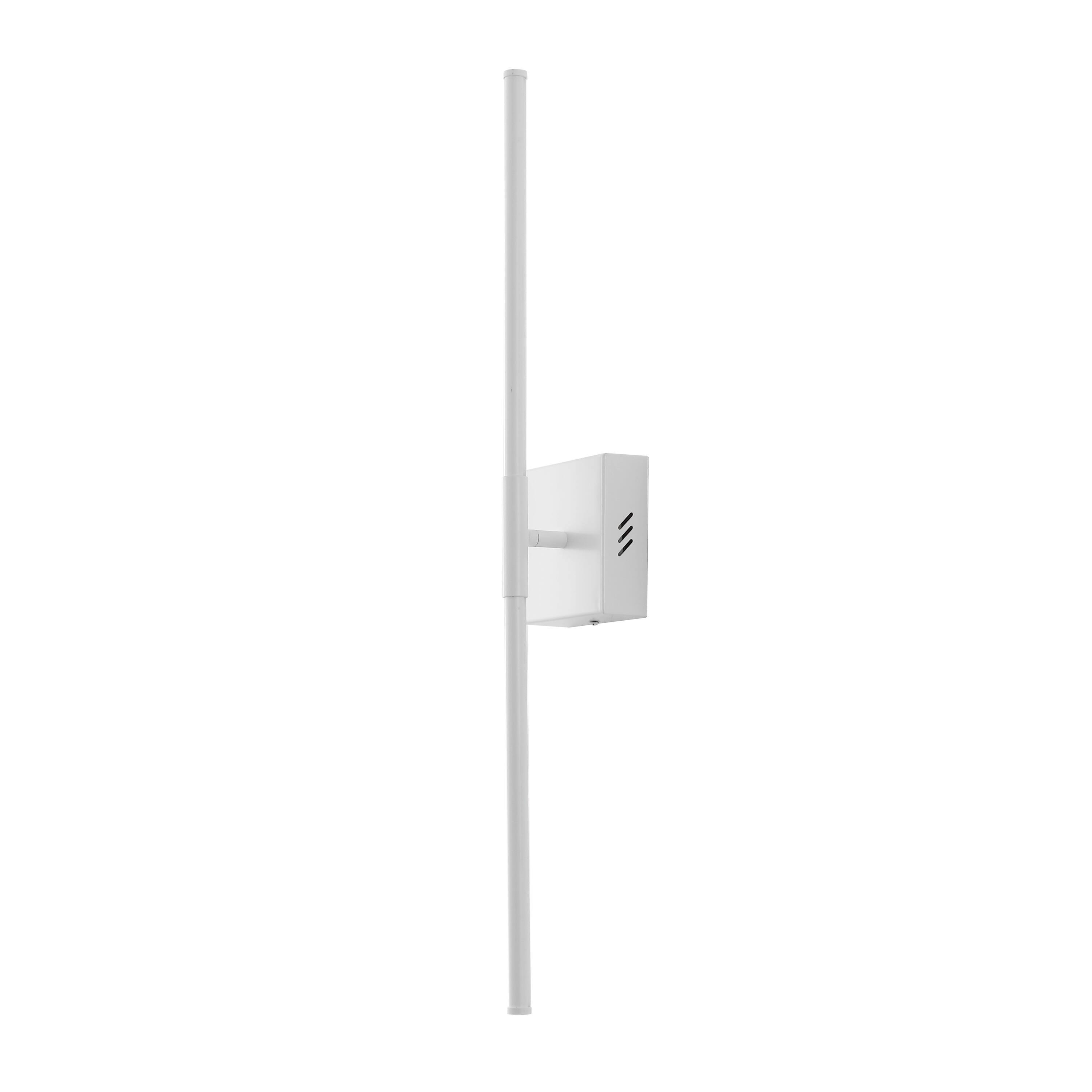 Alt View 9. Jonathan Y - Makena 28" Modern Minimalist Dimmable Integrated LED Metal Wall Sconce, White - White.