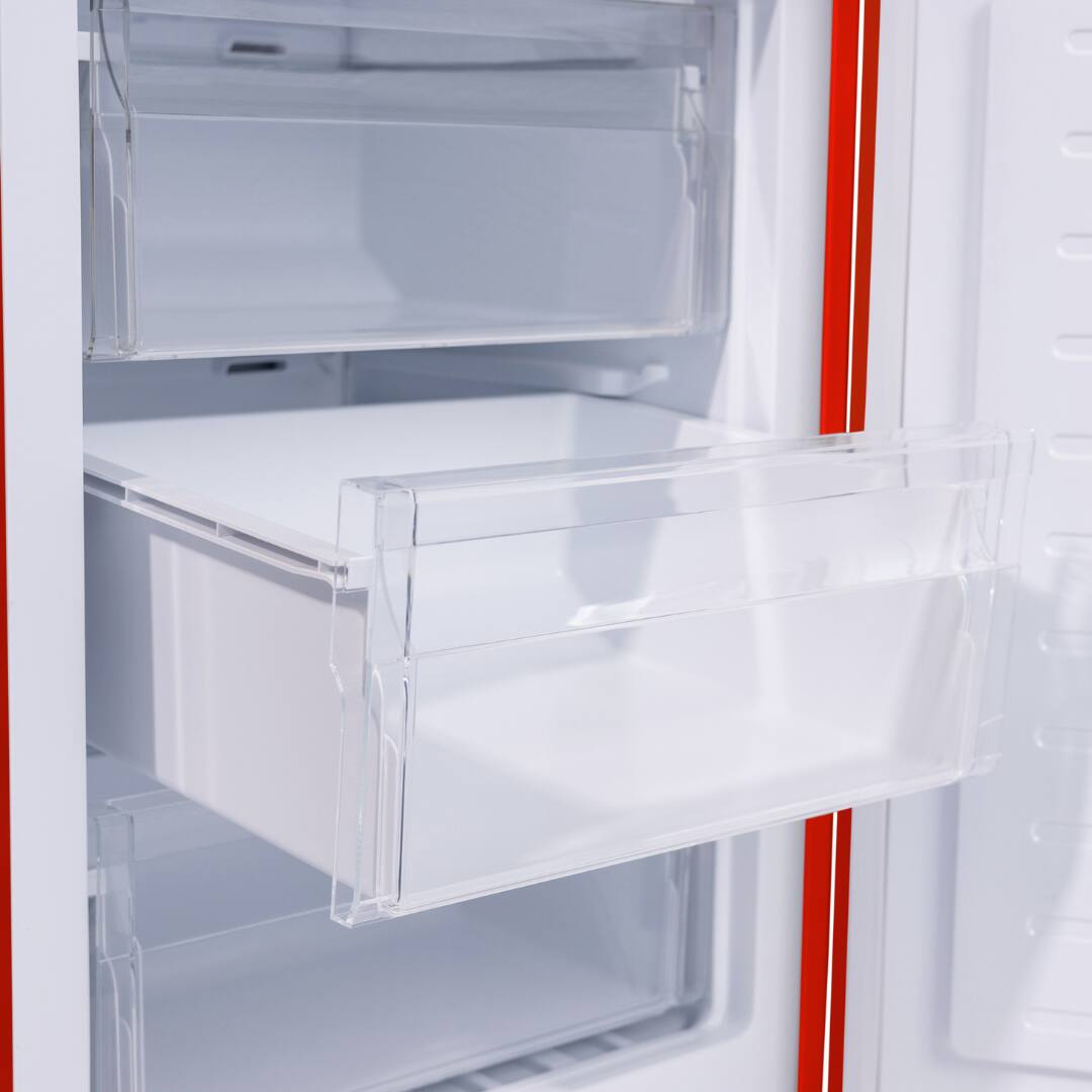 Alt View 8. Conserv - Conserv 24in RETRO BOTTOM MOUNT 11cf Refrigerator Fast Freeze 110V - Red.