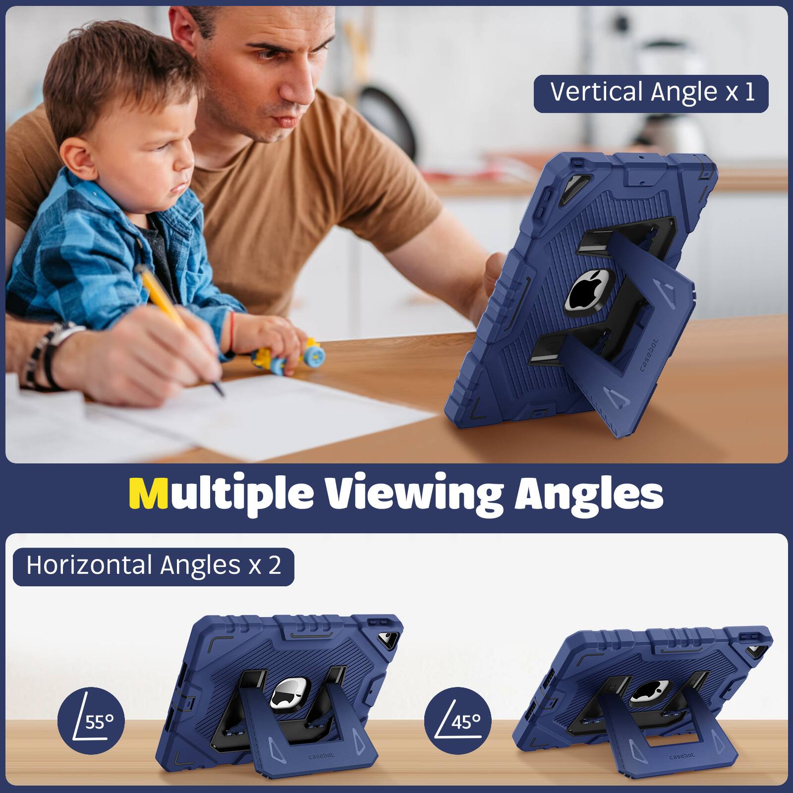 Vertical Angle x 1  
Multiple Viewing Angles  
Horizontal Angles x 2  
55° / 45°