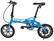 Front. Swagtron - EB-5 Plus Electric Bike w/ 16-mile Max Operating Range & 15 mph Max Speed - Blue.