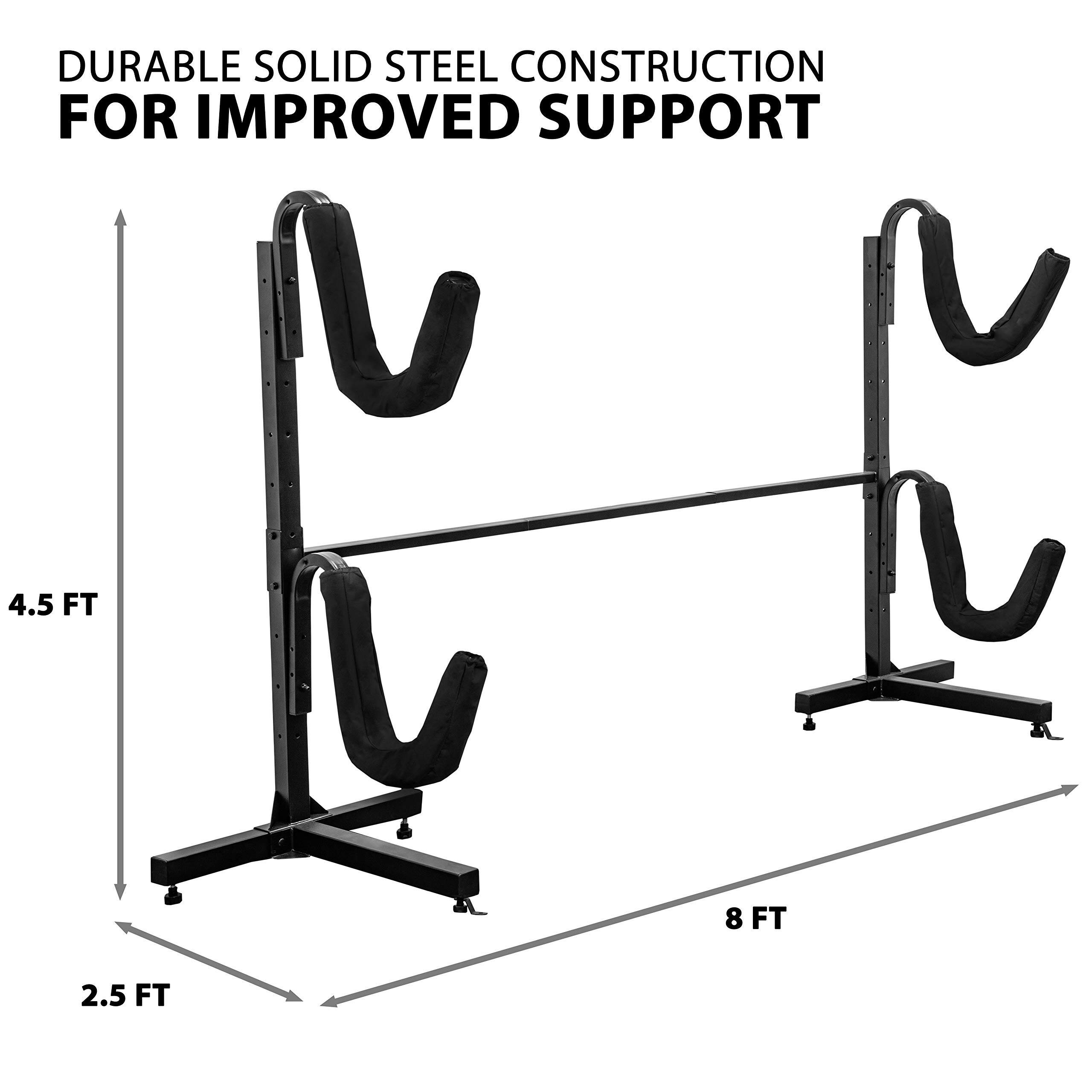 DURABLE SOLID STEEL CONSTRUCTION FOR IMPROVED SUPPORT

4.5 FT
2.5 FT
8 FT