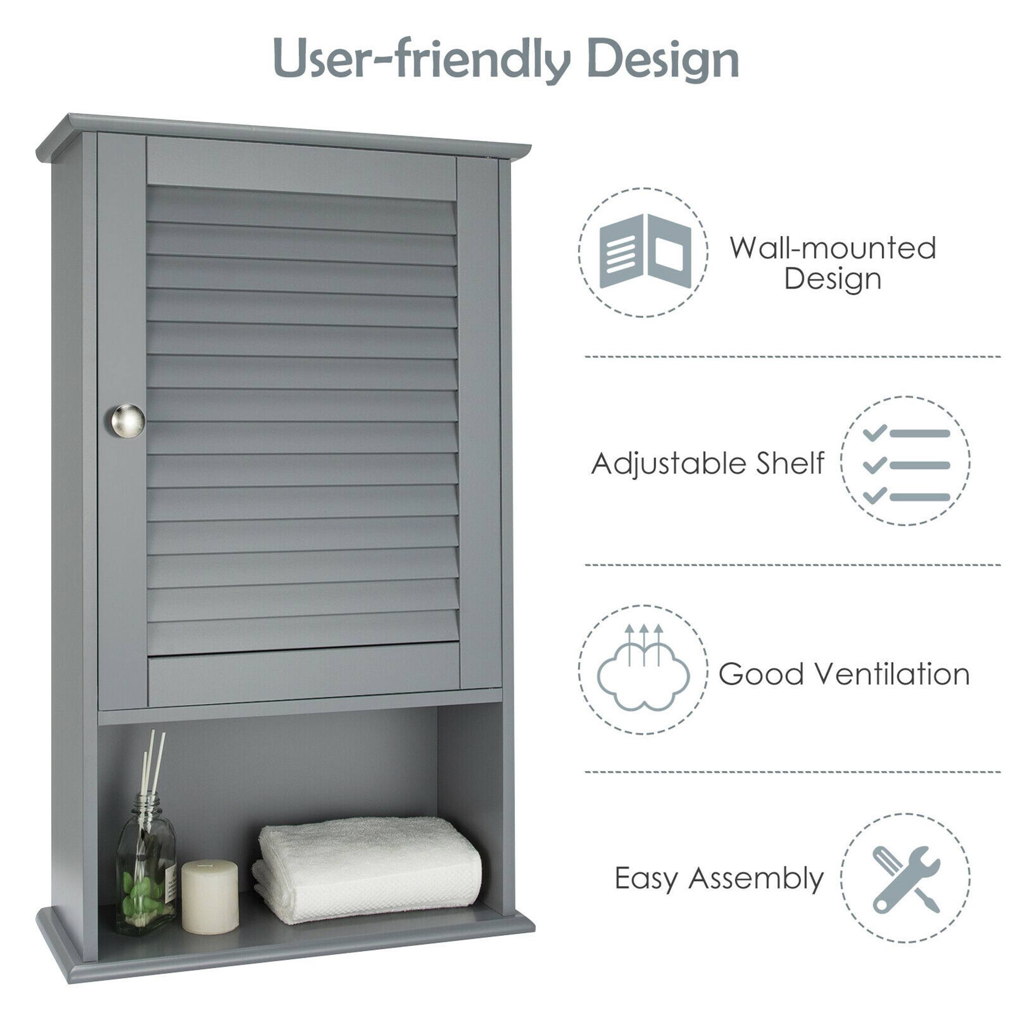 User-friendly Design
Wall-mounted Design
Adjustable Shelf
Good Ventilation
Easy Assembly