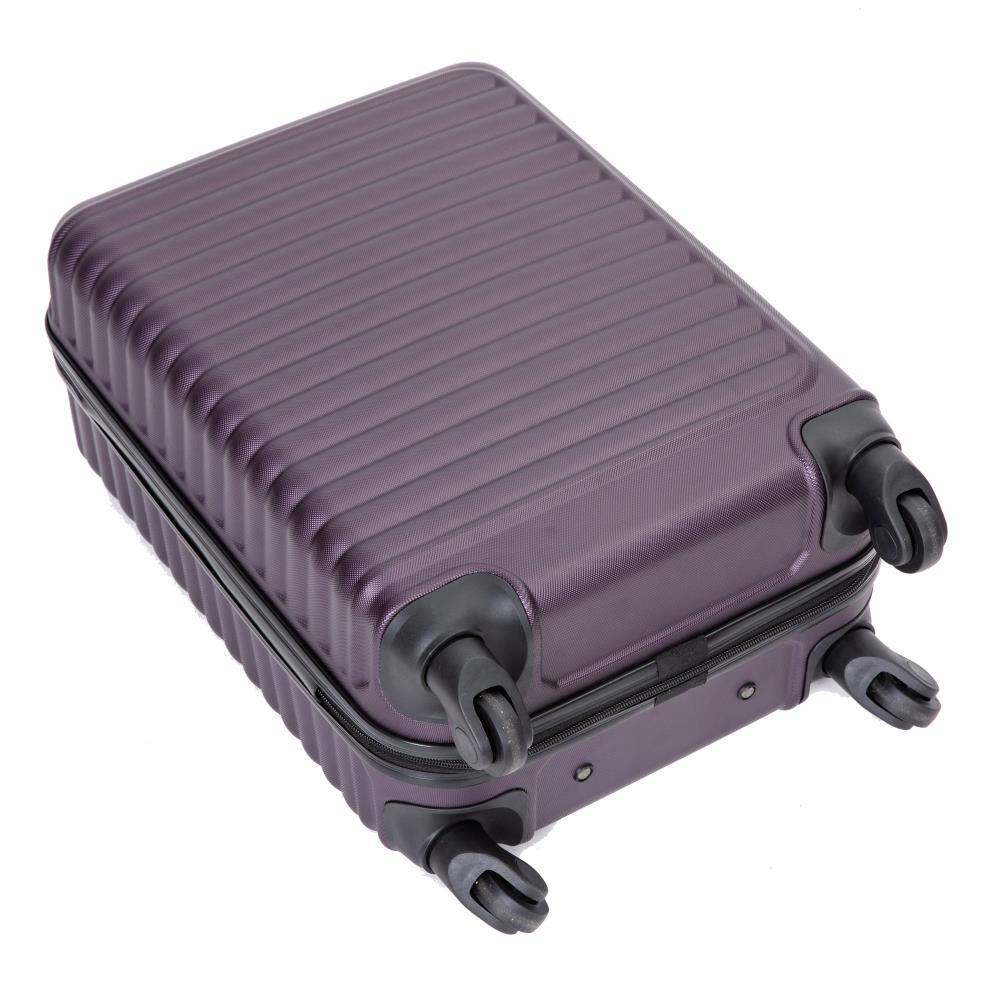 Alt View 1. BreeBe - Lightweight 20' Carry-On Luggage with Spinner Wheels - Purple.