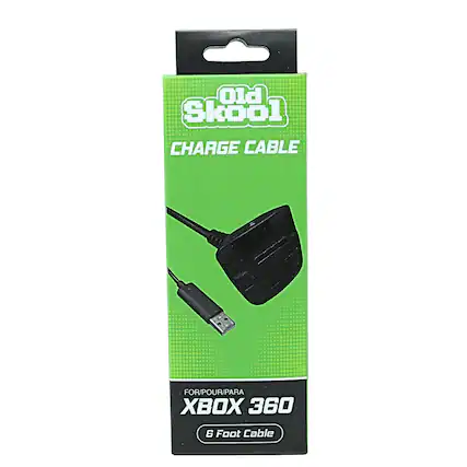 Old Skool CHARGE CABLE
FOR/POUR/PARA XBOX 360
6 Foot Cable