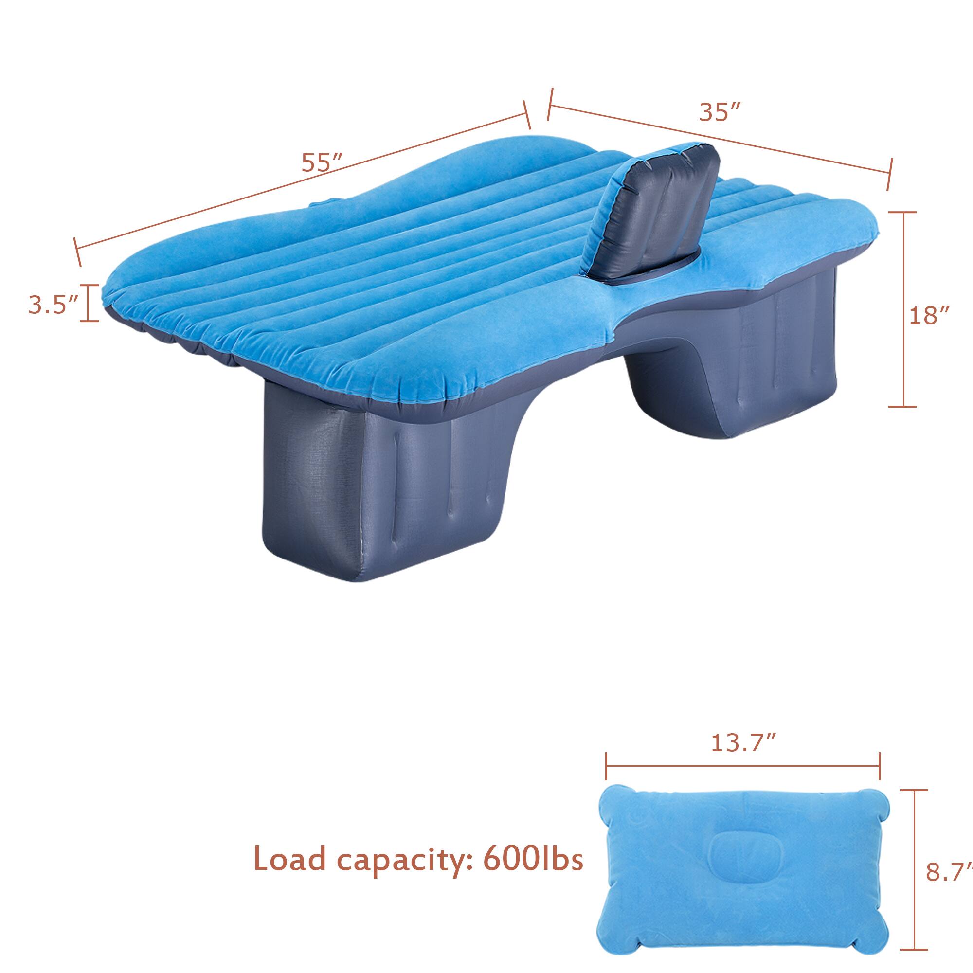 35" 55" 3.5" 18" 13.7"  
Load capacity: 600lbs  
8.7'