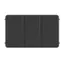 Angle. Storm Shell - Deluxe Weatherproof 65”  Outdoor TV Enclosure with Full Motion TV Mount Included - Black.