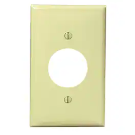 Leviton - 1 gang Nylon Outlet Wall Plate 1 pk - Ivory