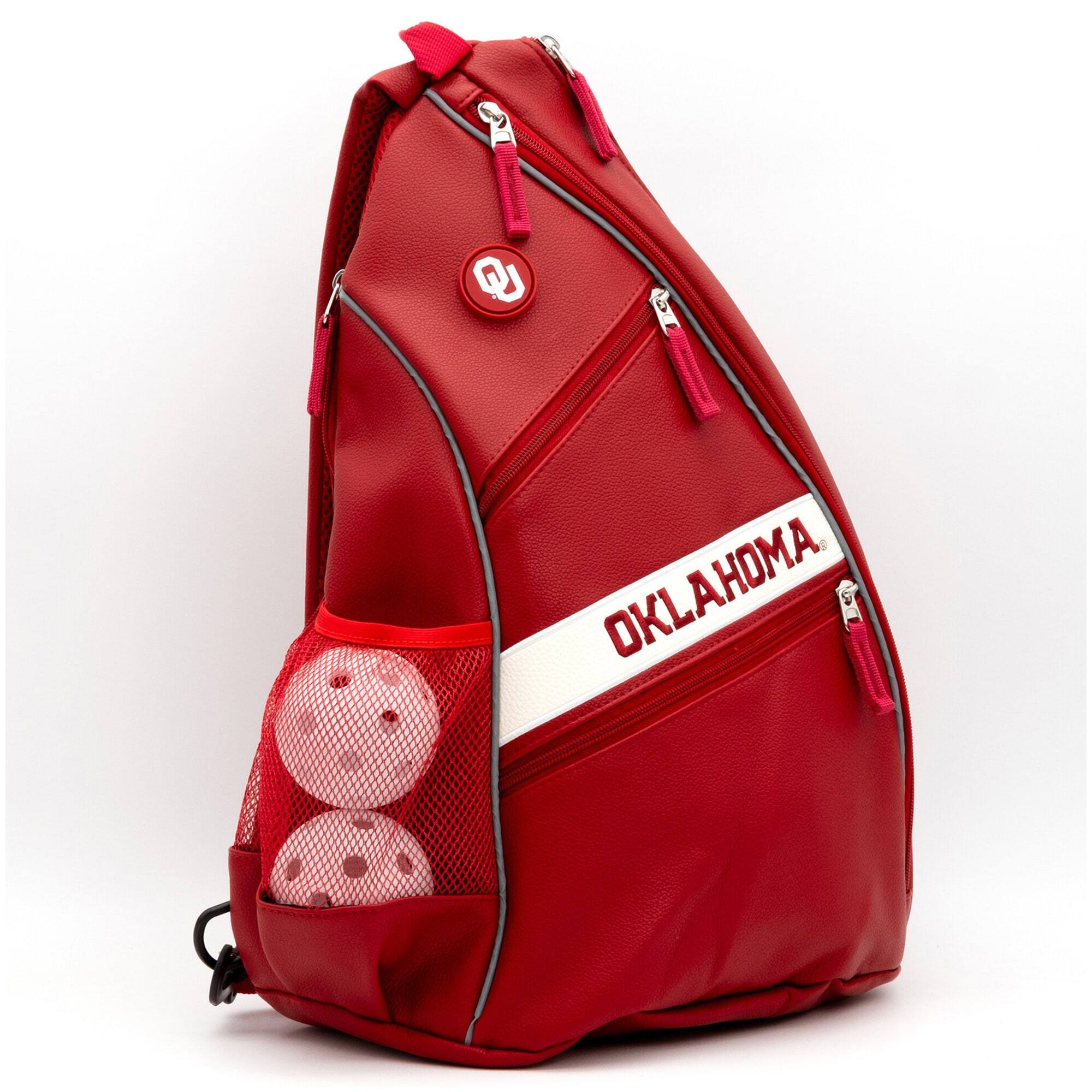 Alt View 2. Team Golf - Oklahoma Sooners Embroidered Team Pickleball Backpack - Multicolor.