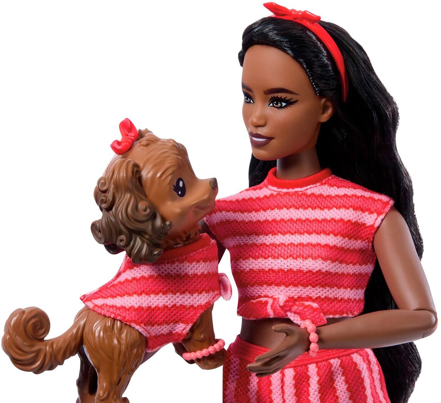 Alt View 2. Mattel - Barbie Twinning Looks Fashion Doll With Pet Dog, Black   - COLLECTIBLES - Multicolor.