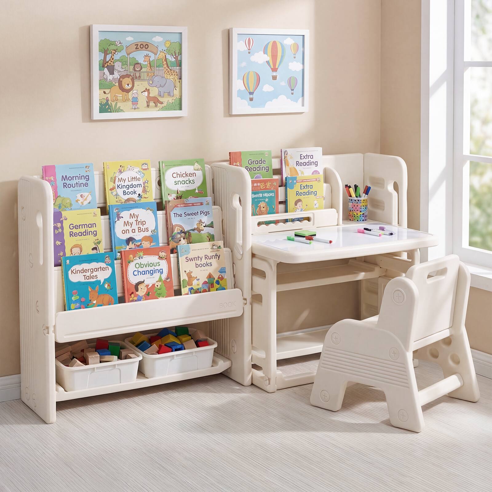 200

Morning Routine  
My Little Kingdom Book  
Chicken snacks  
Grade Reading  
Extra Reading  
Extra Reading  
German Reading  
My Trip on a Bus  
The Sweet Pigs  
Kindergarten Tales  
Obvious Changing  
Swifty Runfy books  
BOOK
