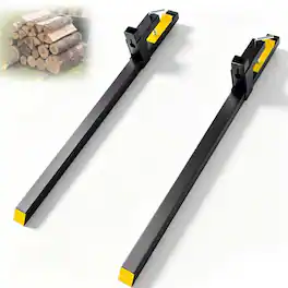 FODINGHILL - 60”2000 Lbs Heavy Duty Clamp-on Pallet Forks for Tractor Buckets,Quickly attach and anti-slip design