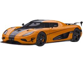 Koenigsegg Agera RS Cone Orange with Black Carbon Accents 1/18 Model Car by Autoart
