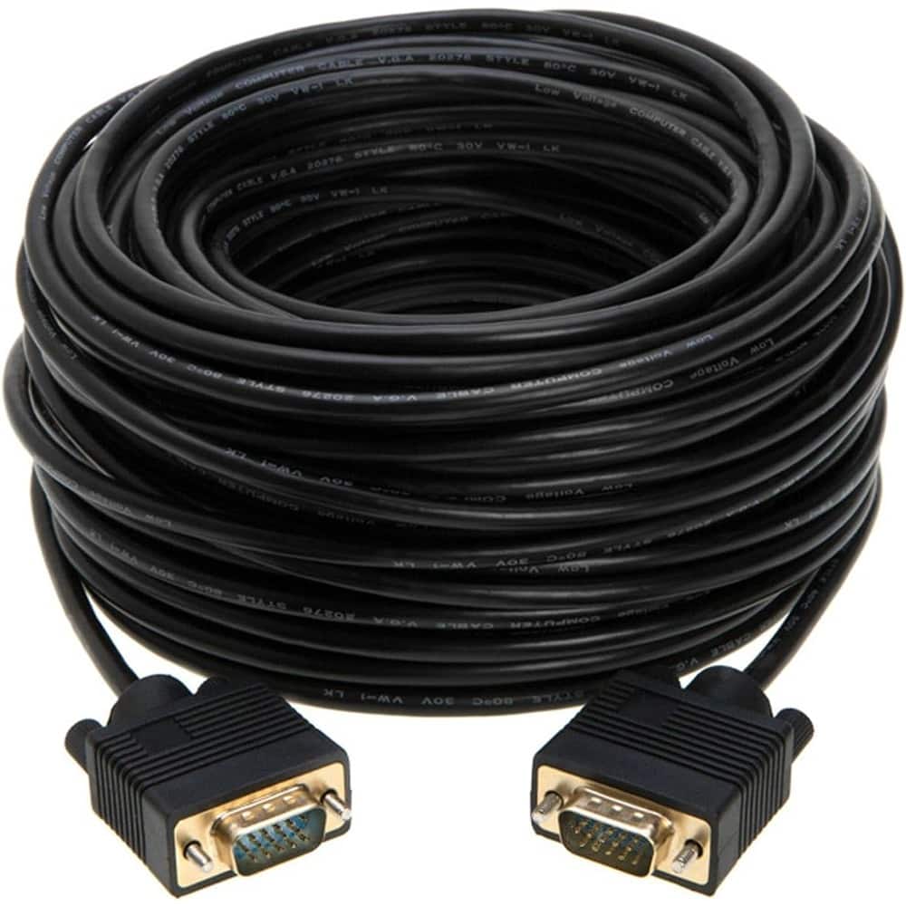 PARKER SLATER - SVGA Monitor Cable 50ft – Male to Male VGA 1080P for PC/TV/Projector