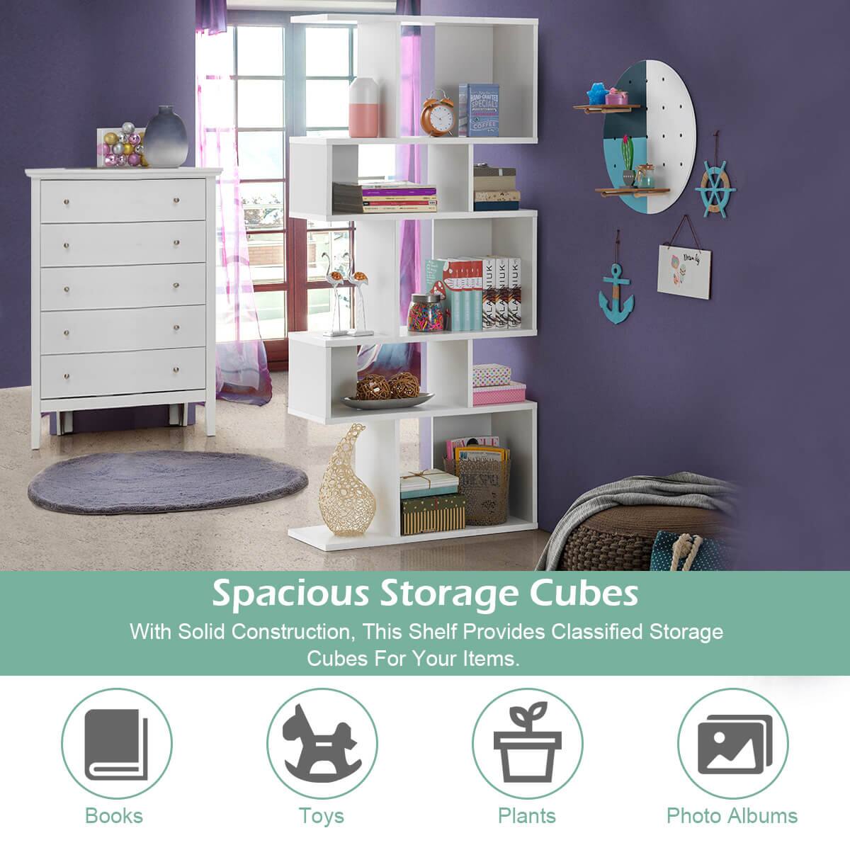 U- INK 00 Spacious Storage Cubes With Solid Construction, This Shelf Provides Classified Storage Cubes For Your Items. Books Toys Plants Photo Albums