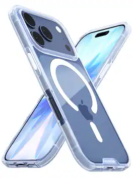 Smartish - iPhone 17 Pro MagSafe Case - Gripmunk Protective Slim Grip Magnetic Cover - Clearly Clear - Clearly Clear (MagSafe)