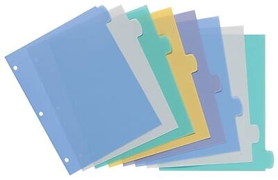 Alt View 7. Avery - Big Tab Write & Erase Plastic Divider, 8 Tabs, 1 Set - Multicolor.