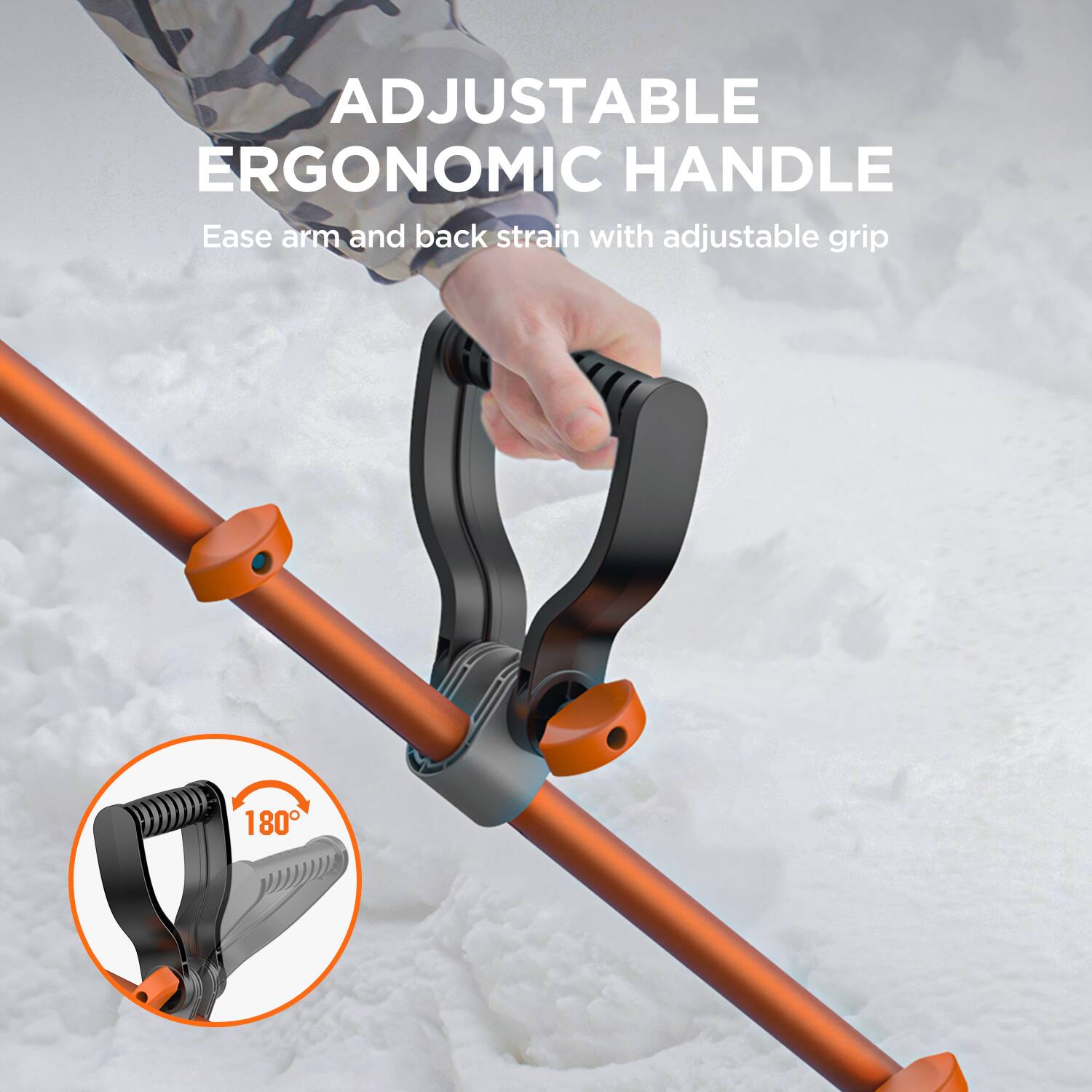 Litheli Cordless Electric Snow Shovel, 20V 12 Inch Snow