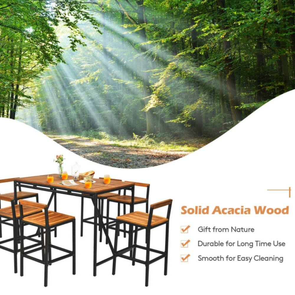 Solid Acacia Wood  
- Gift from Nature  
- Durable for Long Time Use  
- Smooth for Easy Cleaning