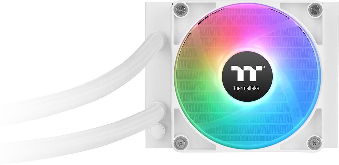 Alt View 11. Thermaltake - TH120 V2 ARGB Sync 120mm AIO Liquid Cooler (1x 120mm ARGB PWM Fans) with Mirror Rotating Cap Design - White.