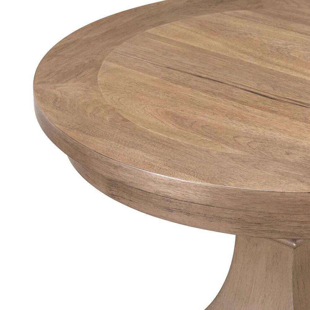 Alt View 3. Liberty Furniture Industries - Haven Hills Round End Table for Living Room Traditional - Camel Beige Birch Wood - Camel Beige.