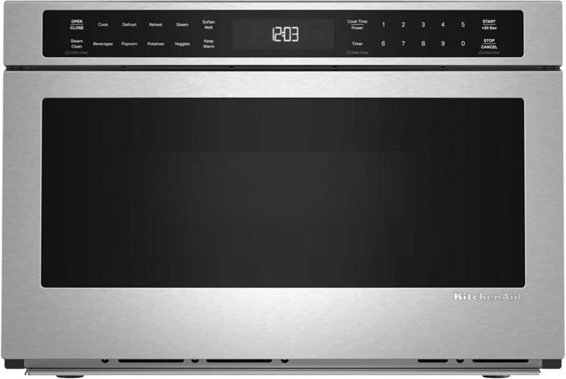 KitchenAid - 24 Under-Counter Microwave Oven Drawer with Ste