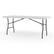 Alt View 2. Staples - 6' x 30" Heavy Duty Plastic Folding Table - White Granite.