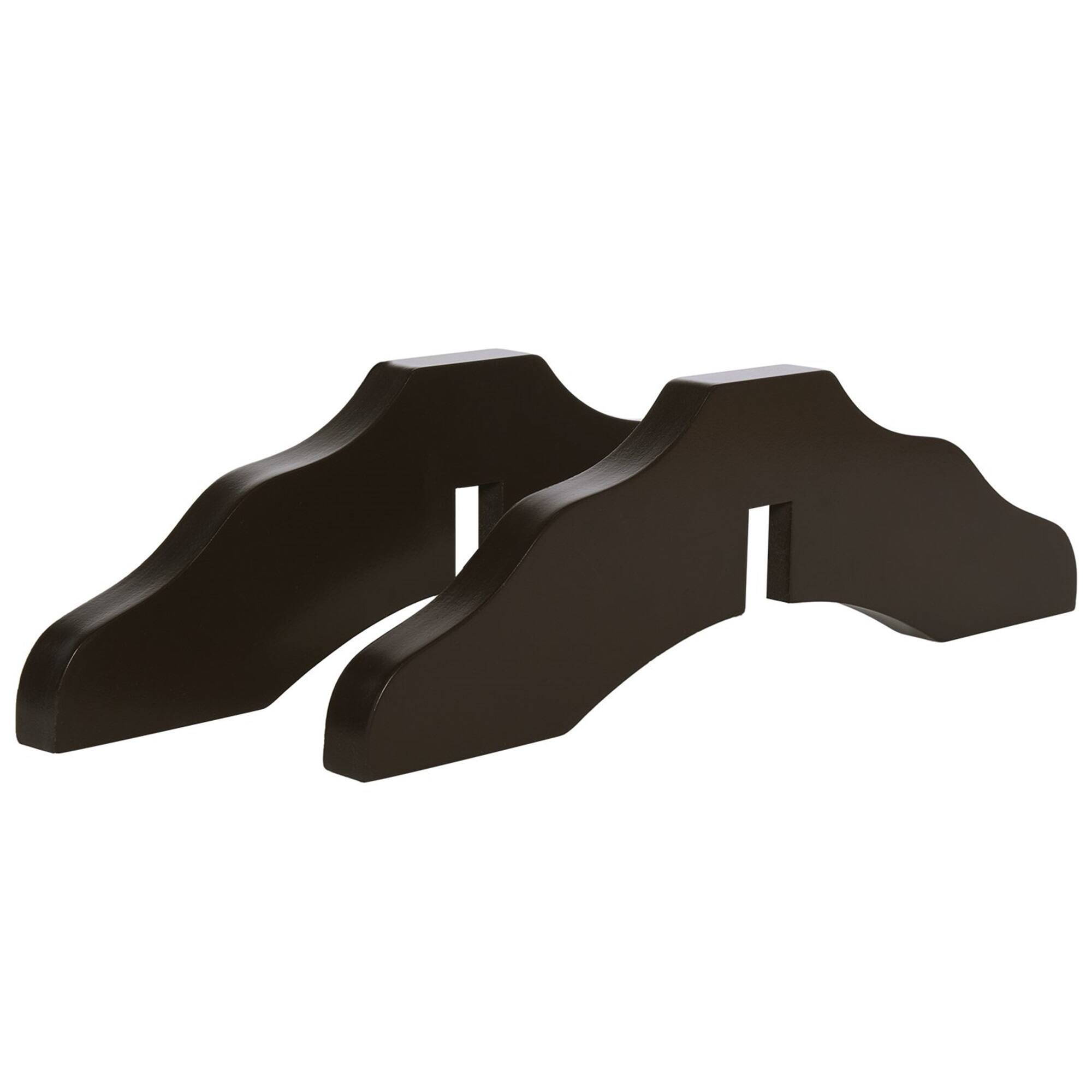 Front. Arf Pets - Support Feet for Pet Gate (Espresso) for The Arf Pets Dog Gates Model APDGWD4P - Set of 2.