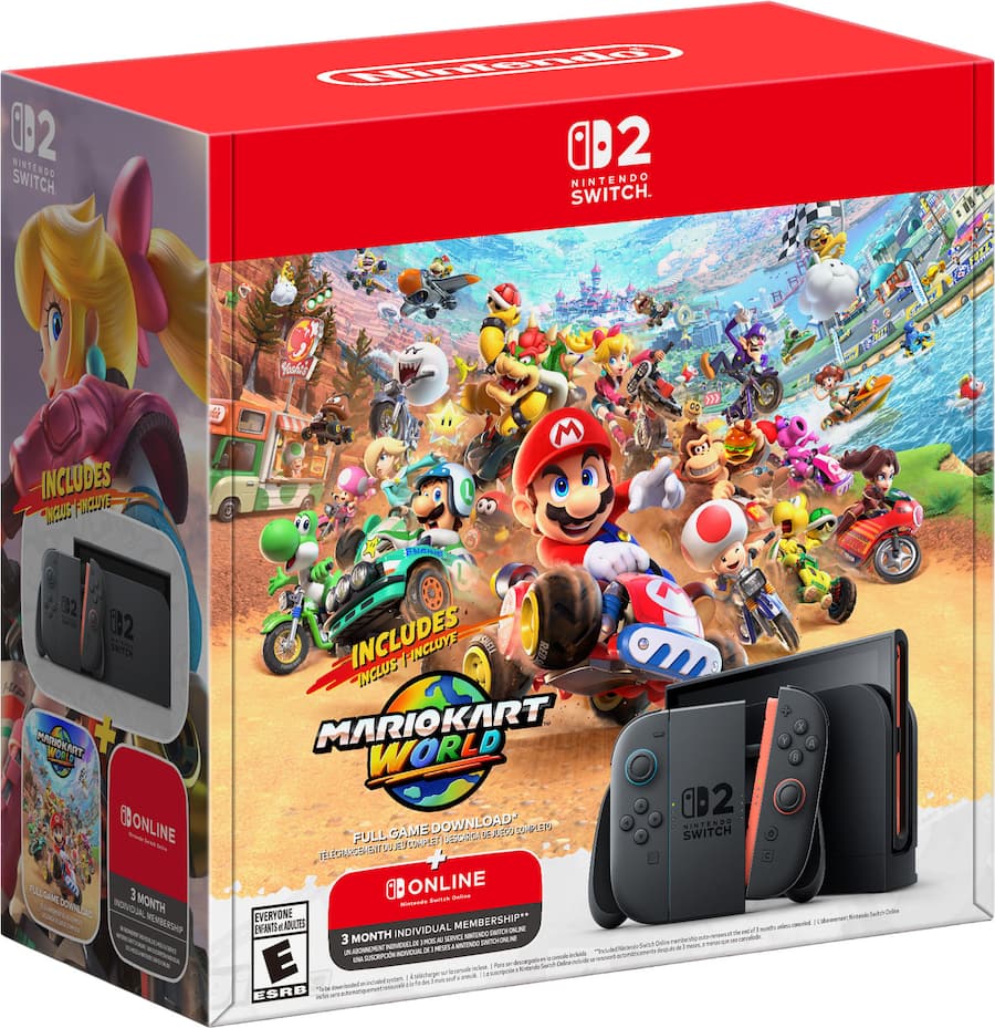A red box for a Nintendo Switch 2