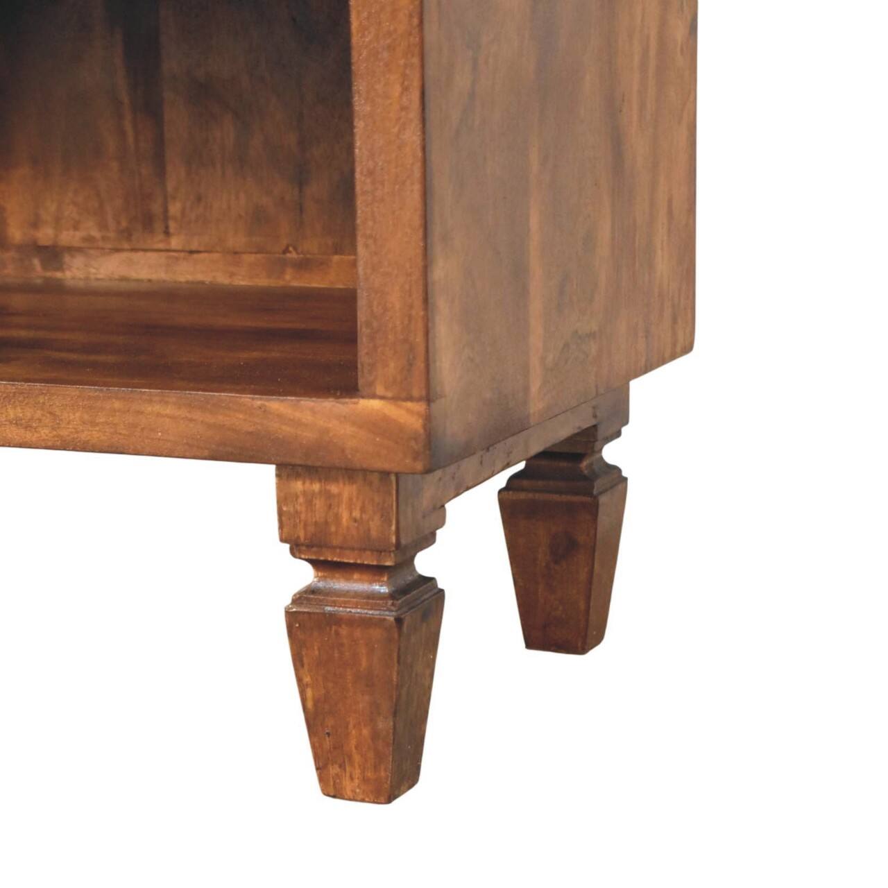 Alt View 3. Artisan Furniture - Artisan Furniture Solid Wood Cadiz Carved Shoe Bench , Brown - Brown.
